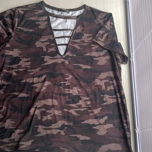 Shein camo t shirt